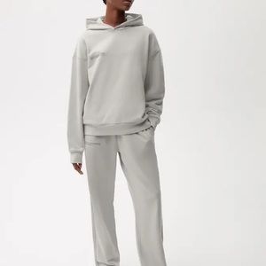 Pangaia Organic Cotton Hoodie and Trackpant set  XS storm Marl
